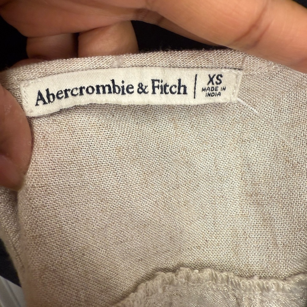 Abercrombie & Fitch Linen Trapeze Cami Tank Top T… - image 6